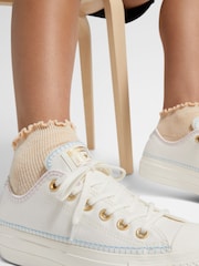 Converse Cream/White Chuck Taylor All Star Lift Trainers - Image 1 of 10