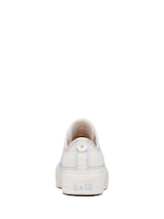 Converse Cream/White Chuck Taylor All Star Lift Trainers - Image 5 of 10