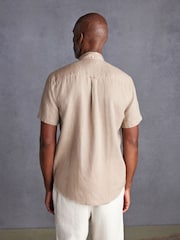 Stone Signature 100% Linen Short Sleeve Shirt - Image 3 of 8
