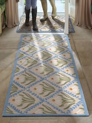 Hug Rug Beige Daisy Trellis Runner - Image 1 of 4