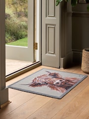 Hug Rug Beige Heritage Highland Cow Doormats - Image 1 of 4