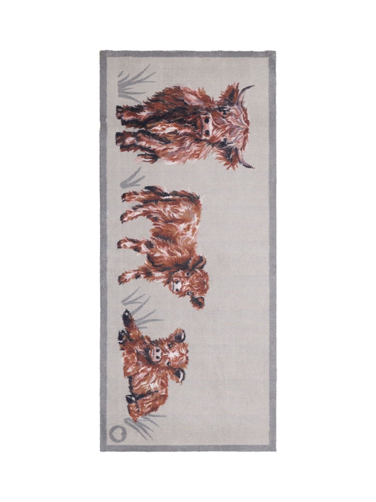 Hug Rug Heritage Highland Cow Runner - Պատկեր 2 3-ից