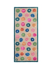 Hug Rug Beige Painted Spots Runner - Image 2 of 5
