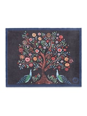 Hug Rug Navy Tree of Life Doormat - Image 2 of 4