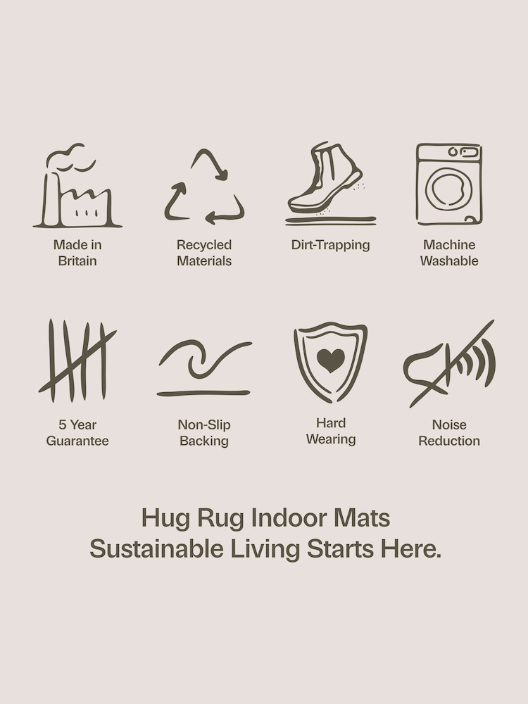 Hug Rug Navy Tree of Life Doormat - Image 4 of 4 Hug Rug Navy Tree of Life Doormat - Image 4 of 4