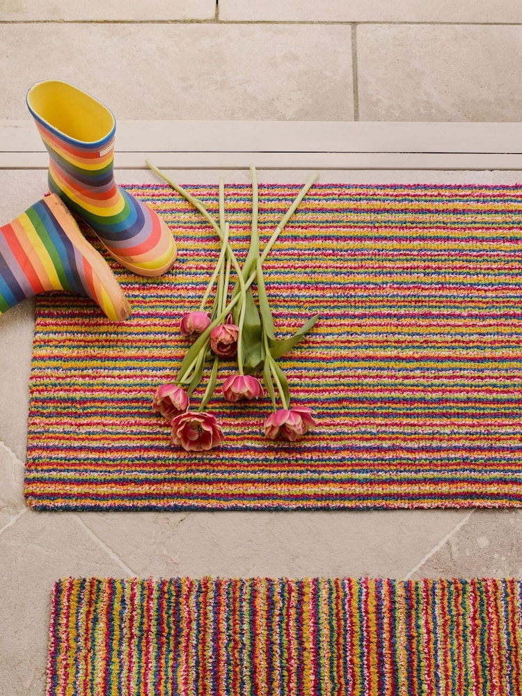 Hug Rug Plains Candy Bright Doormat - Image 1 of 6 Hug Rug Plains Candy Bright Doormat - Image 1 of 6