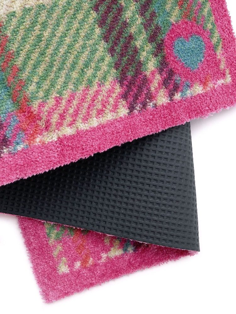 Hug Rug Pink Green Tartan Doormat - Image 5 of 5 Hug Rug Pink Green Tartan Doormat - Image 5 of 5