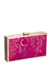 Sara Miller Velvet Clutch Elegant Bird - Image 2 of 5