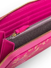 Sara Miller Pink Large Zip Fern Garden Purse - Image 4 of 4