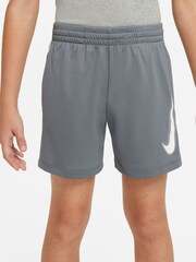 Nike Grey Dri-FIT Multi+ Graphic Training Shorts - Image 1 of 5