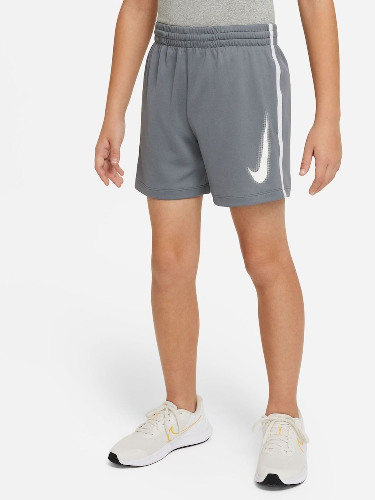 Nike Grey Dri-FIT Multi+ Graphic Training Shorts - Image 2 of 5