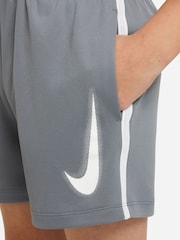 Nike Grey Dri-FIT Multi+ Graphic Training Shorts - Image 4 of 5
