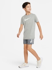 Nike Grey Dri-FIT Multi+ Graphic Training Shorts - Image 5 of 5