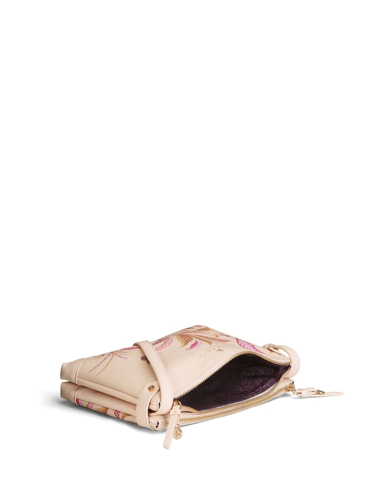 Sara Miller Pink Zip Crossbody Chelsea Bag - Image 4 of 4 Sara Miller Pink Zip Crossbody Chelsea Bag - Image 4 of 4