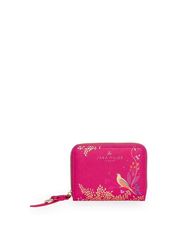 Sara Miller Small Zip Purse Pink Chelsea - Image 1 of 4 Sara Miller Small Zip Purse Pink Chelsea - Image 1 of 4