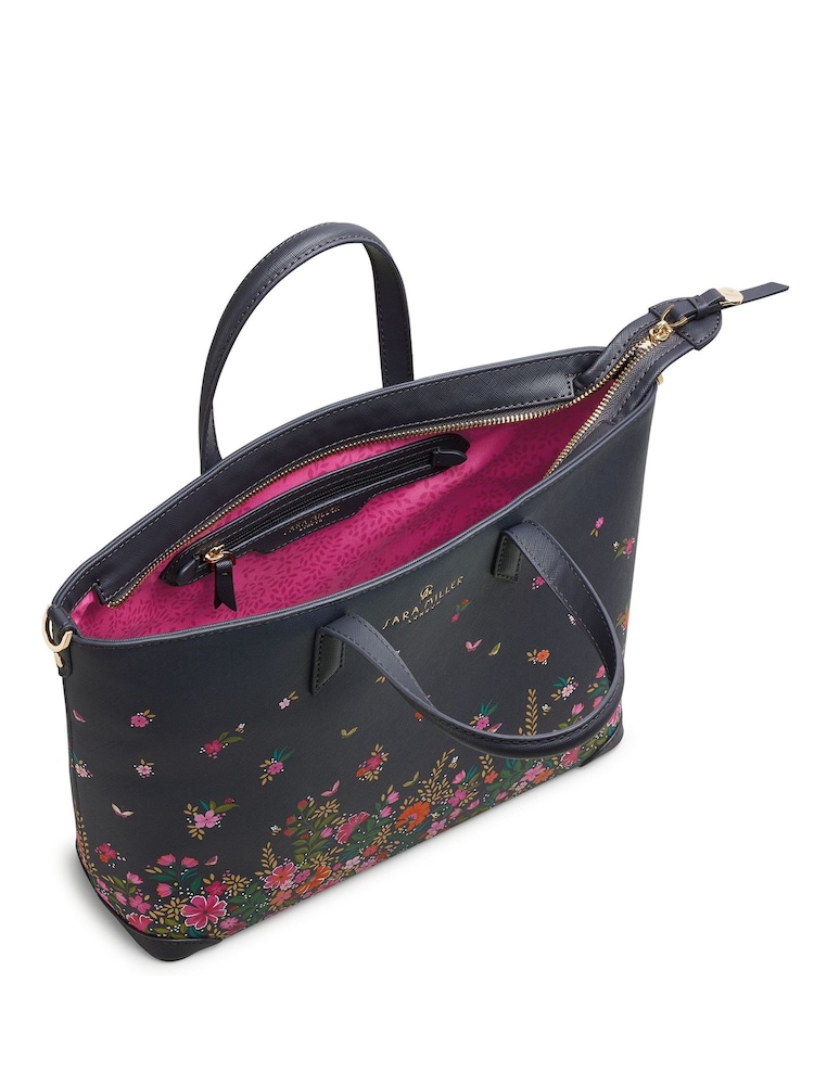 Sara Miller Medium Ditsy Floral Tote - Image 5 of 5 Sara Miller Medium Ditsy Floral Tote - Image 5 of 5