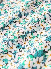 Multicolour Linen Blend Floral Short Sleeve Shirt - Image 6 of 8