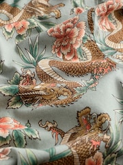 Green Printed Short Sleeve Shirt With Cuban Collar - Image 7 of 7