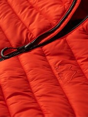 Superdry Orange Hooded Fuji Sport Padded Coat Jacket - Image 6 of 7