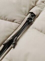 Superdry Grey Hooded Microfibre Padded Jacket - Image 5 of 5