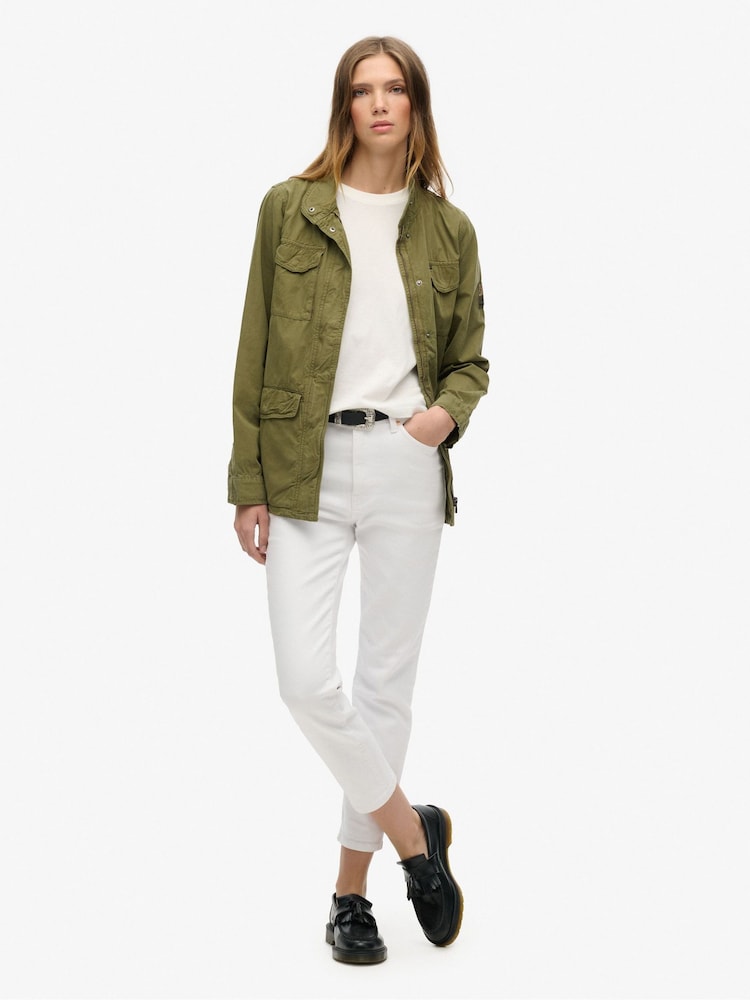 Superdry Tropez M65 Embellished Military 100% Cotton Jacket - Bild 2 von 6