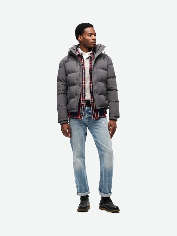 siva - Superdry puhovka s kapuco Superdry Everest - Slika 2 iz 7