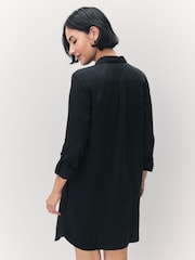 VERO MODA Black Denim Shirt Dress - Image 2 of 8