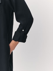 VERO MODA Black Denim Shirt Dress - Image 6 of 8