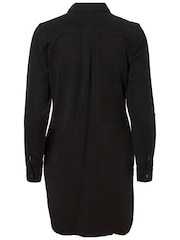 VERO MODA Black Denim Shirt Dress - Image 8 of 8