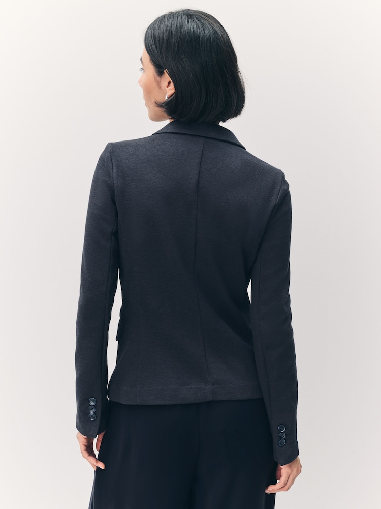 VERO MODA Navy Fitted Blazer - Image 2 of 8 VERO MODA Navy Fitted Blazer - Image 2 of 8