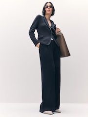 VERO MODA Navy Fitted Blazer - Image 4 of 8