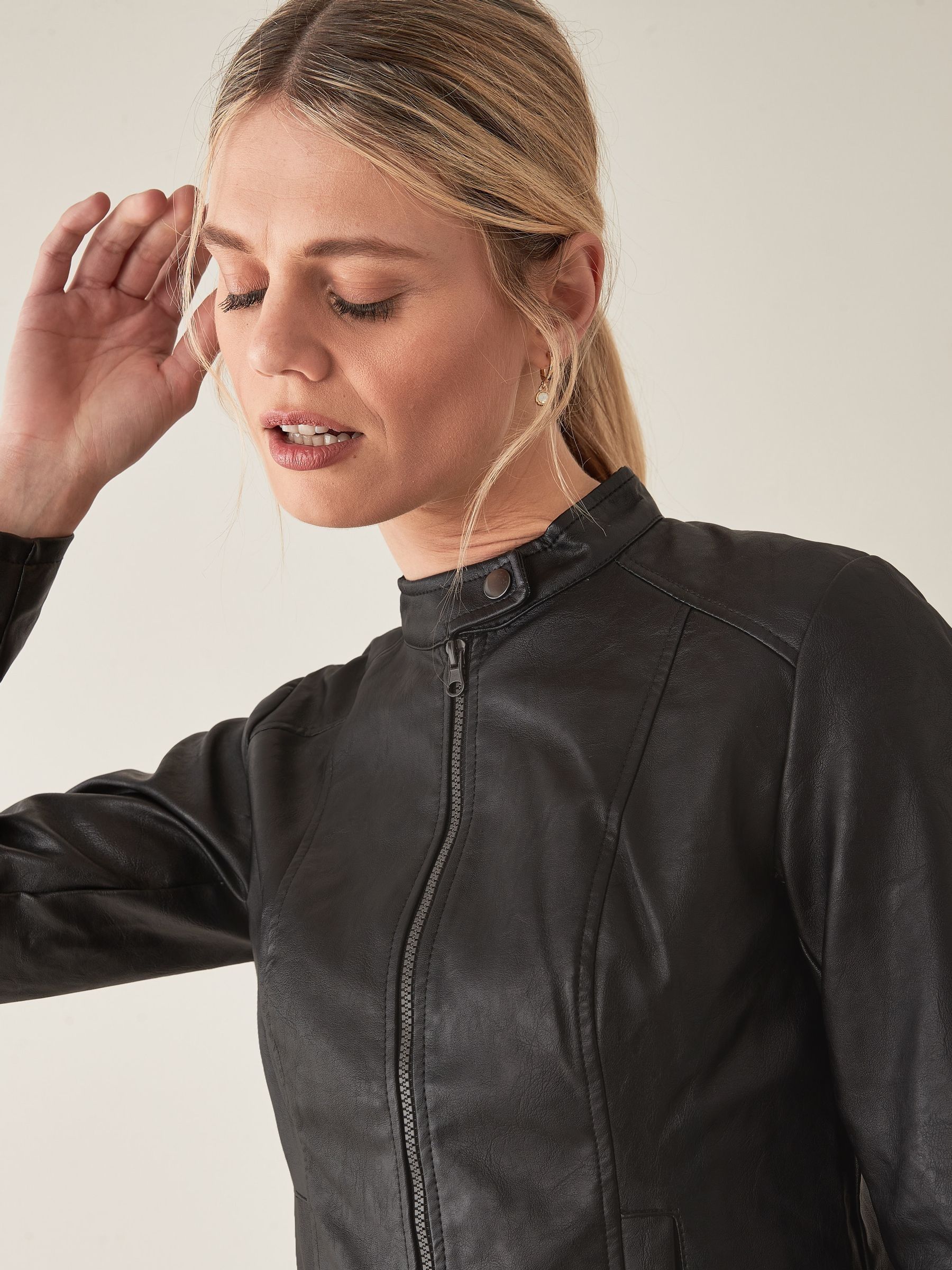 Figure Form Bandage Embellished Cropped Jacket | Karen Millen