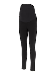 Mamalicious Black Slim Fit High Waist Over the Bump 100% Cotton Maternity Jeans - Image 6 of 8