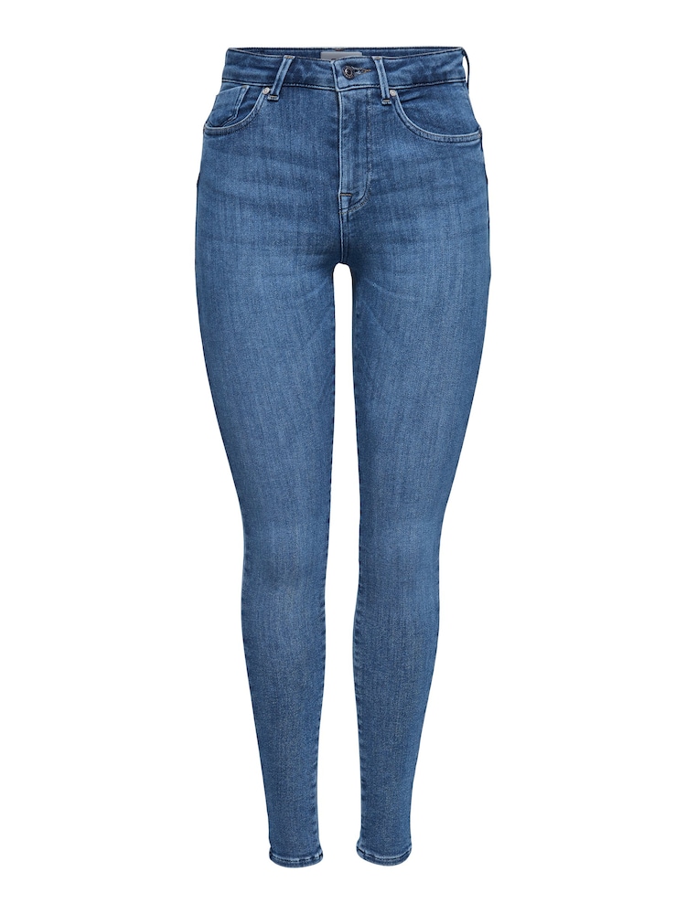 ONLY Blue 100% Cotton Power Push Up Skinny Jeans - Image 6 of 8