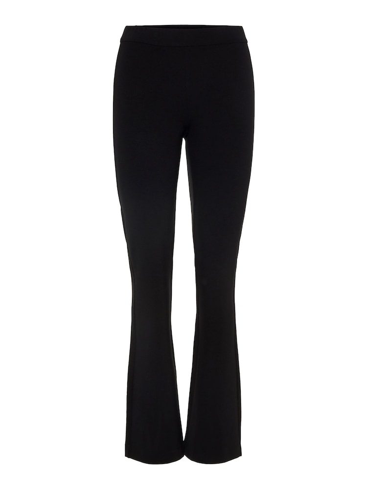 VERO MODA Black 100% Cotton Flared Trousers - Image 6 of 6