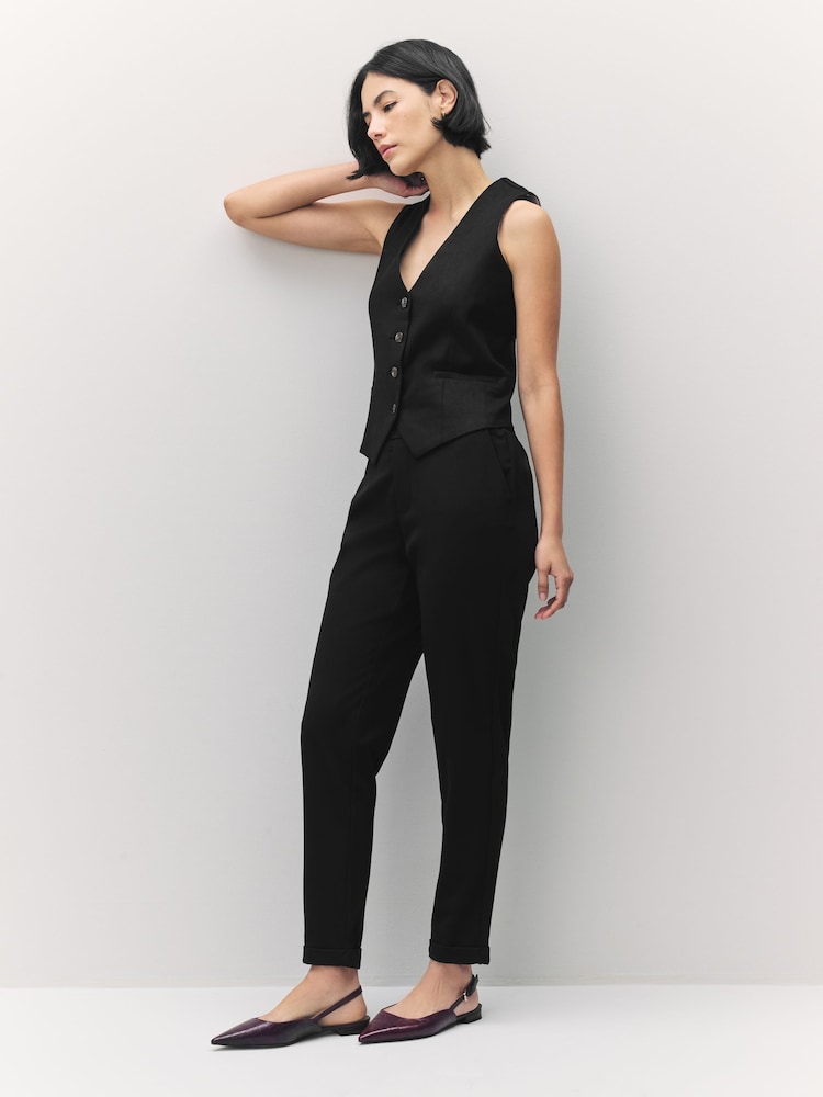 VERO MODA Black Slim High Waisted Trousers - Image 5 of 7