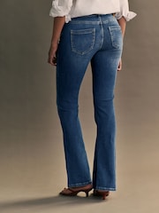 ONLY Light Blue Blush Mid Waist Flared Jeans With Super Stretch - Image 4 of 8