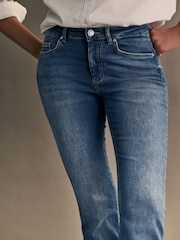 ONLY Light Blue Blush Mid Waist Flared Jeans With Super Stretch - Image 5 of 8