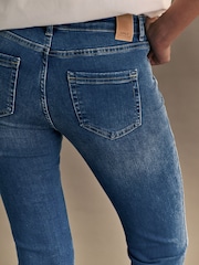 ONLY Light Blue Blush Mid Waist Flared Jeans With Super Stretch - Image 6 of 8