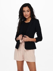 ONLY Black Button Up 100% Cotton Blazer - Image 2 of 6