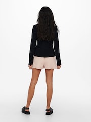 ONLY Black Button Up 100% Cotton Blazer - Image 3 of 6
