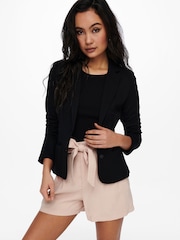 ONLY Black Button Up 100% Cotton Blazer - Image 5 of 6