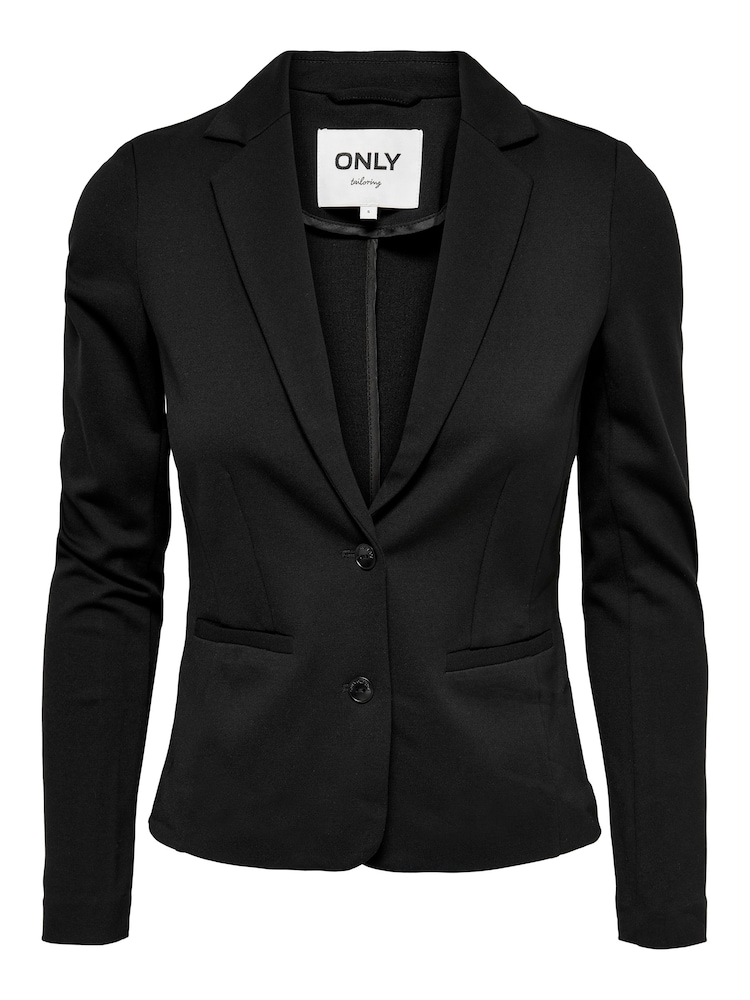 ONLY Black Button Up 100% Cotton Blazer - Image 6 of 6