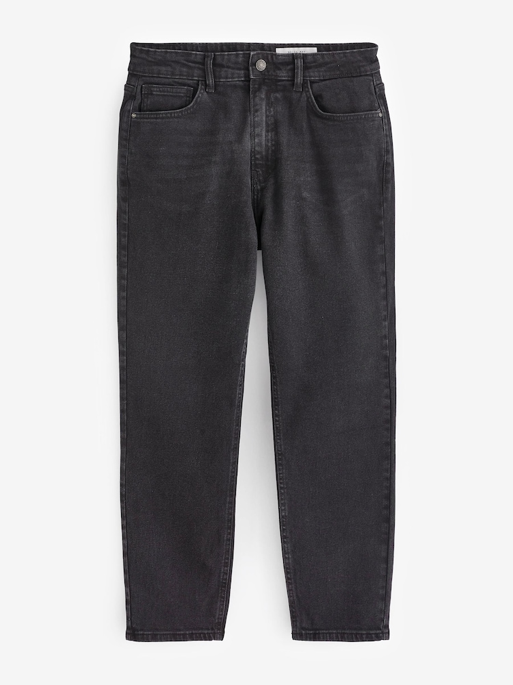 NOISY MAY Black 100% Cotton High Waisted Straight Leg Jeans - Image 5 of 5