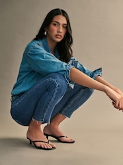 ONLY 100% Cotton Emily High Waisted Straight Leg Jeans - Image 4 of 7