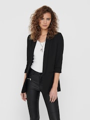 ONLY Ruched Sleeve Workwear 100% Cotton Blazer - Image 2 of 7