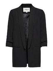 ONLY Ruched Sleeve Workwear 100% Cotton Blazer - Image 6 of 7