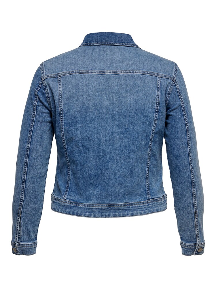 ONLY Curve Blue Denim 100% Cotton Jacket - Image 4 of 4
