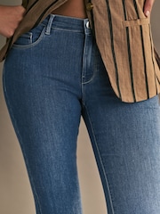 ONLY Blue Rain Regular Waist Stretch Skinny 100% Cotton Jeans - Image 4 of 7