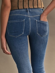 ONLY Blue Rain Regular Waist Stretch Skinny 100% Cotton Jeans - Image 5 of 7